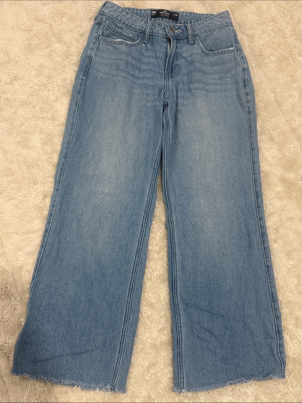Hollister Light Blue Wide-Leg Jeans Woman’s size 000 R